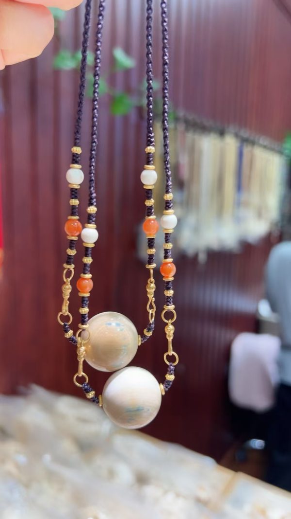 Natural Mammoth Ivory Collarbone Necklace