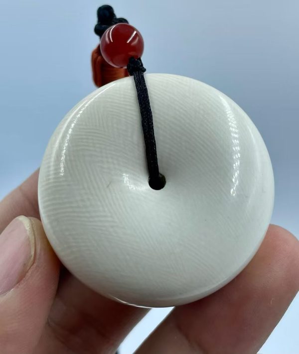 Mammoth Ivory Prosperity Donut Pendant