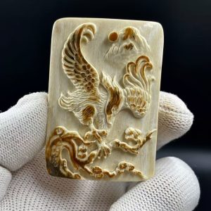 Mammoth Ivory “Great Ambition” Eagle Pendant