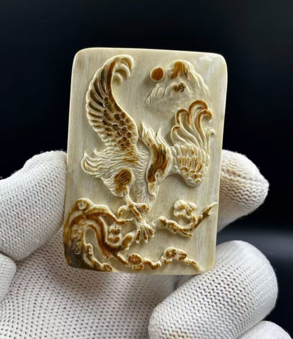 Mammoth Ivory “Great Ambition” Eagle Pendant