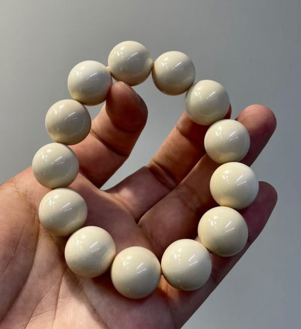 Large Bead Mammoth Ivory Bracelet